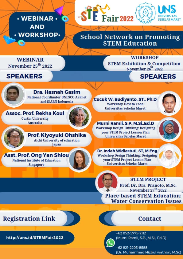 STEM Fair: Webinar & Workshop “School Network on Promoting STEM Education”